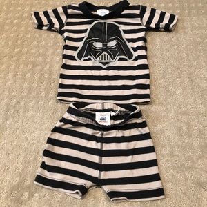 EUC 90 Hanna Andersson Star Wars Darth Pajamas